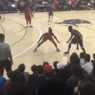 动图:沃尔穿裆过人