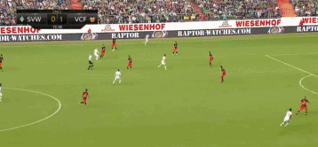 克鲁泽轻松推射空门得手