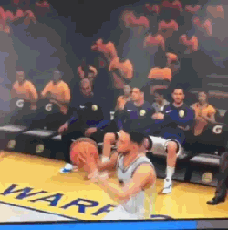 动图:库里庆祝姿势