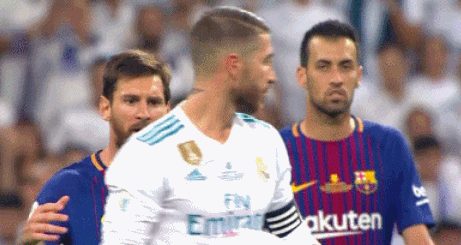 拉莫斯调戏梅西