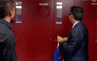 属于保利尼奥的更衣室位置