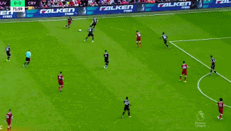 马内与队友连续配合单刀破门