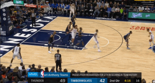 威少传乔治失误