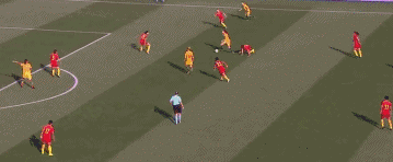 第68分钟，克尔禁区右侧横传门前，洛加索包抄破门，澳大利亚5-1领先。