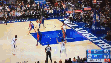 恩比德造成庄神第六次犯规