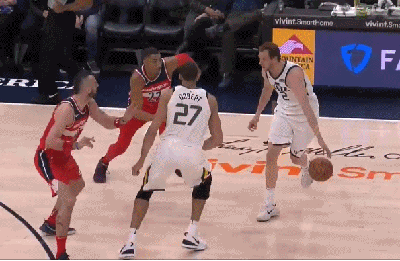 戈伯特大步流星飘逸打板上篮