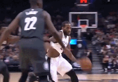 伦纳德加档突破单手暴扣