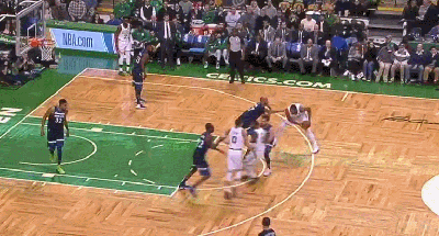 初生牛犊不怕虎!塔图姆单臂隔扣唐斯