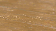 球场地板遍布雨滴