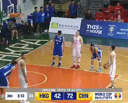 周鹏罚球三不沾