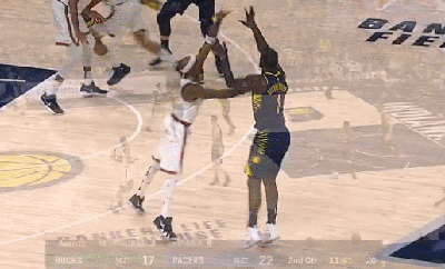 罗宾逊三世空中作业,接球高难度上篮放进