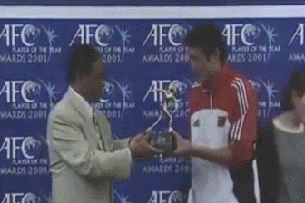 范志毅荣膺2001年亚洲足球先生