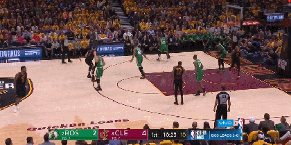 希尔打进底角三分！