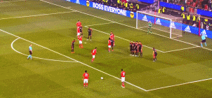 塔利斯卡破拜仁球门