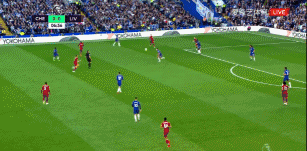 图4：吉鲁支点作用下阿扎尔在空位接球后的效果