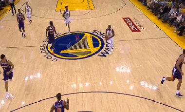 追梦-格林策动反击助飞杜兰特空接暴扣