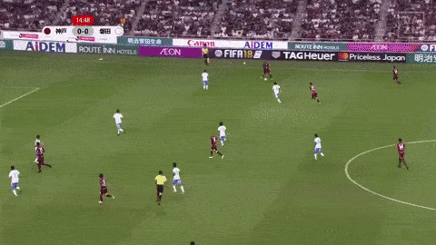 回放:伊涅斯塔J联赛首球