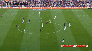 图2：巴萨开场不到11分钟就取得进球