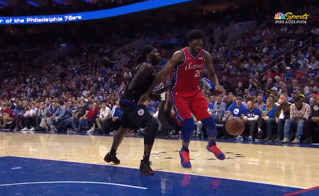 恩比德单挑哈雷尔,虚晃出手造加罚