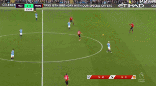 图3：没有博格巴，曼联组织进攻极度缺乏向前传递