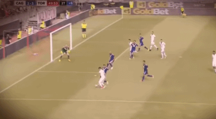 韩光成意甲进球