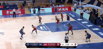 同曦队杨干拔三分