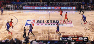 东契奇不急不躁~后场三分射进