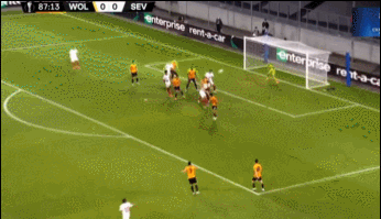 奥坎波斯绝杀狼队，塞维利亚晋级欧联杯半决赛。