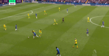 第7分钟，若日尼奥助攻芒特大禁区外抽射破门！切尔西先下一城！