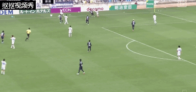 绀野和也低射破门，福冈黄蜂1-1新泻天鹅