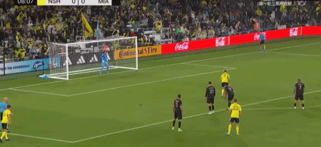 瑟里奇主罚命中，纳什维尔1-0迈阿密国际