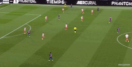 奥尔莫接莱万助攻破门，巴萨2-1马竞