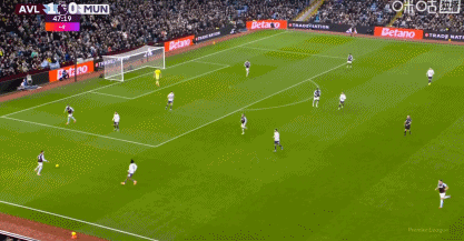 库尼亚兜射破门，阿斯顿维拉1-1曼联