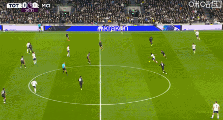 谢尔基低射远角破门，热刺0-1曼城