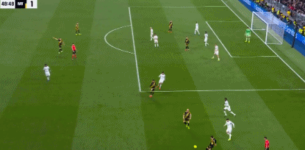 德弗鲁托斯抽射破门，皇马1-1巴列卡诺