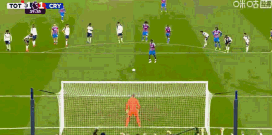 萨尔主罚点球命中，热刺1-1水晶宫