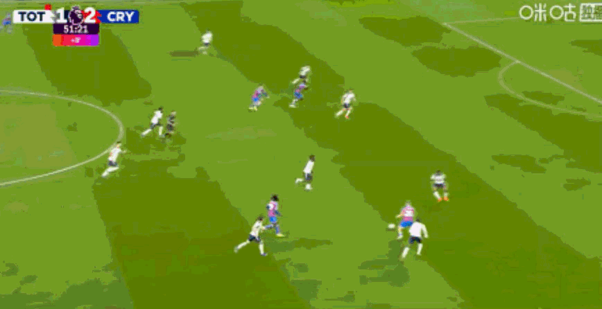 萨尔梅开二度，热刺1-3水晶宫