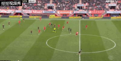 乌得勒支快速反击精妙配合，阿拉贡打空门得手，特温特0-2乌得勒支