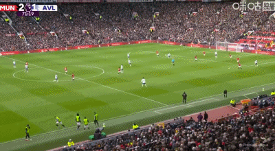 B费直塞助攻库尼亚单刀破门，曼联2-1阿斯顿维拉