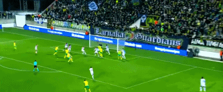 萨波里特头球破门，AEK拉纳卡1-1水晶宫