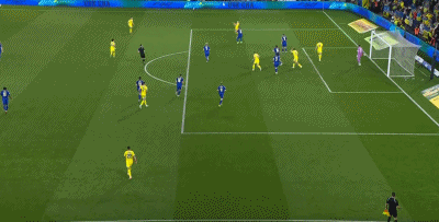 波诺马连科头球破门，乌克兰1-3瑞典