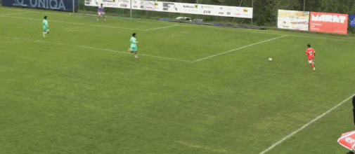 格拉西奇禁区内破门，U15奥地利1-0中国U15
